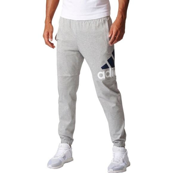 adidas Other - Adidas Essentials  Tapered Jersey Sweatpants Joggers Mens Large Gray Sports Gym
